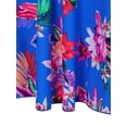 thumbnail image 5 of Women's Plus Size Swim Skirt Tropical Plant Floral Print Side Split Swimsuit Bottoms, Size S-4XL, 5 of 5