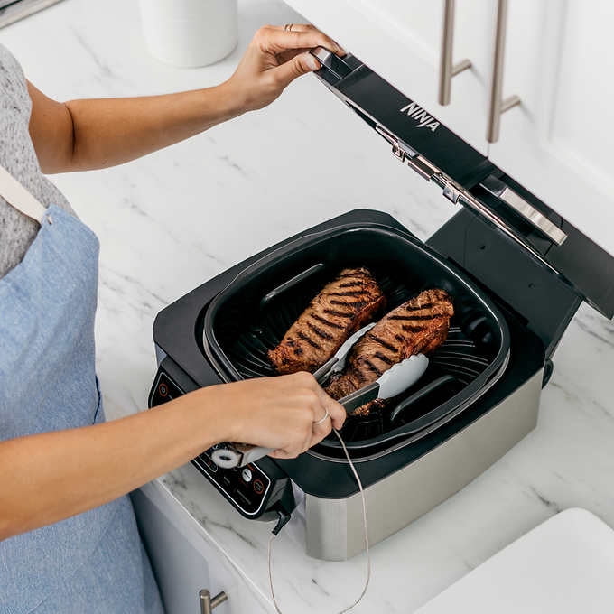 Ninja Foodi 5 in 1 Indoor Grill with Integrated Smart Probe 3.9 L 4 qt. Air Fryer OPEN BOX Walmart