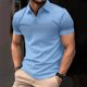 thumbnail image 4 of Camisas de Manga Larga para Hombres Suéter Cremallera Impresión Solapa Cuello, Blusa Casual para el Invierno, 4 of 6