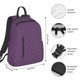 thumbnail image 2 of Easygdp Retro Florals Purple para Easygdp Yak - Mochila Casual Ligera y Resistente para Viaje y Senderismo para Hombres y Mujeres, 2 of 7