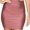 ROSE GOLD, variant on Women Basic Bodycon Pencil Comfy Stretchy Hight Waist Mini Skirt Made in USA
