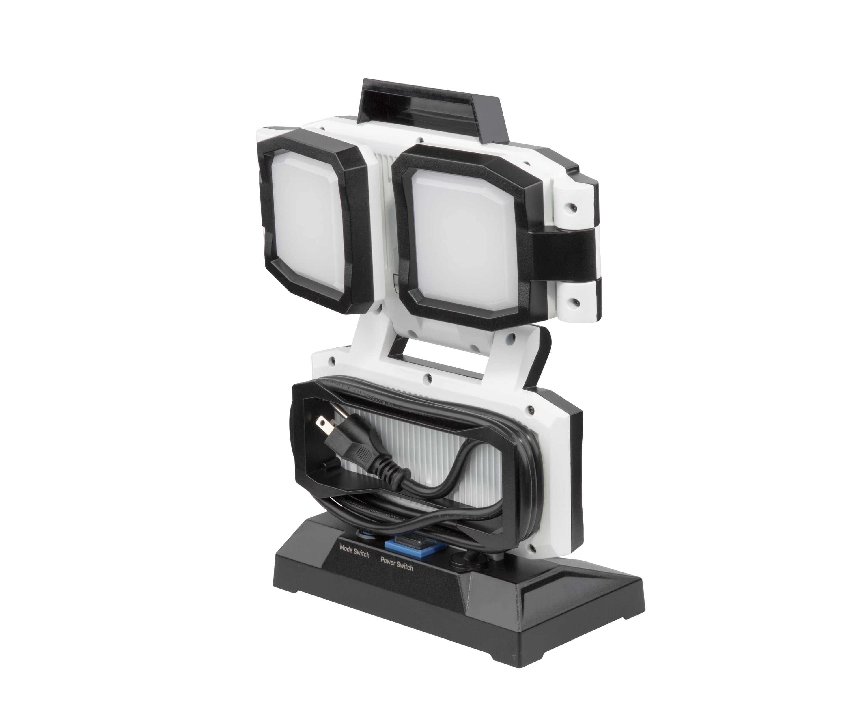 HART Portable 4-Panel Plug-in LED Work Light, Adjustable, Foldable, Black, 10,000 Lumens