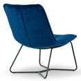 thumbnail image 4 of Set of 2 Alaura Arm Chair in Caramel Brown Faux Leather with Beech Legs, 4 of 6