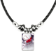 thumbnail image 1 of luna roja estilo chino acuarela collar a mano colgante de cuerda de cuero Unbranded M, 1 of 3