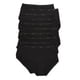 thumbnail image 1 of Calzoncillos de algodón Hanes Underwear para mujer, paquete de 10 unidades, color negro, 1 of 6