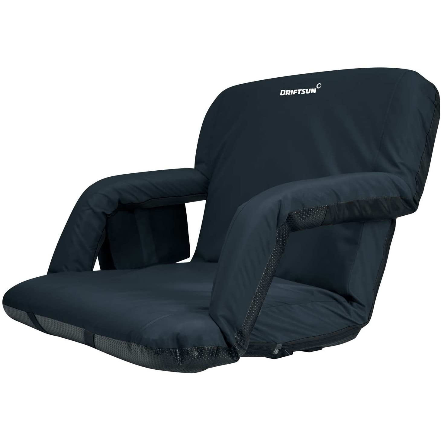 Driftsun Foldable Reclining Stadium Seat Lawns Reclining Bleacher Chair with Back Support for Bleachers and Backyards 
