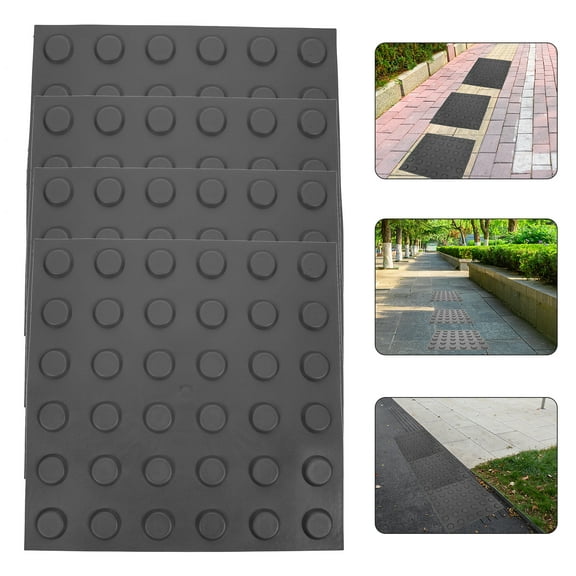 IMIKEYA PVC Blind Bricks Grey Multifunctional Sidewalk Boards for Blind Person