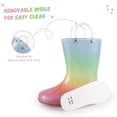 thumbnail image 6 of Kids Rain Boots Shiny Glitter Waterproof For Girls With Handles, 6 of 6