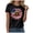 Black, variant on TOWED22 Women's T Shirts Short Sleeve Shirt Cute Graphic Tees Loose Casual Summer Tops(Black,XXL)