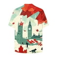 thumbnail image 4 of Ramiter Mens Shirt Shirts for Men, Regular-Fit Short-Sleeve Green,M, 4 of 5