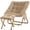 Beige, variant on Congermom Comfy Saucer Chair, Foldable Living Room Chairs, Soft Faux Fur Lounge Chair for Bedroom, Reading Chairs for Adults, X-Large (with Ottoman, Blue)