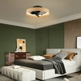 thumbnail image 5 of C Cattleya 23 in. Color Changing Dimmable LED Black and Wood Finish Indoor Ceiling Fan with Light Kit and Remote Control, 5 of 9