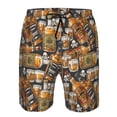thumbnail image 3 of Pofeuu Vintage Bottles Prin Men's Swim Trunks Quick Dry Bathing Suit Swimming Board Shorts Mesh Lining Beach Swimwear-, 3 of 6