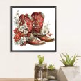 thumbnail image 3 of Juego de Pintura de Diamantes 5D FLhrweasw 4 Piezas Botas de Vaquero, 3 of 9