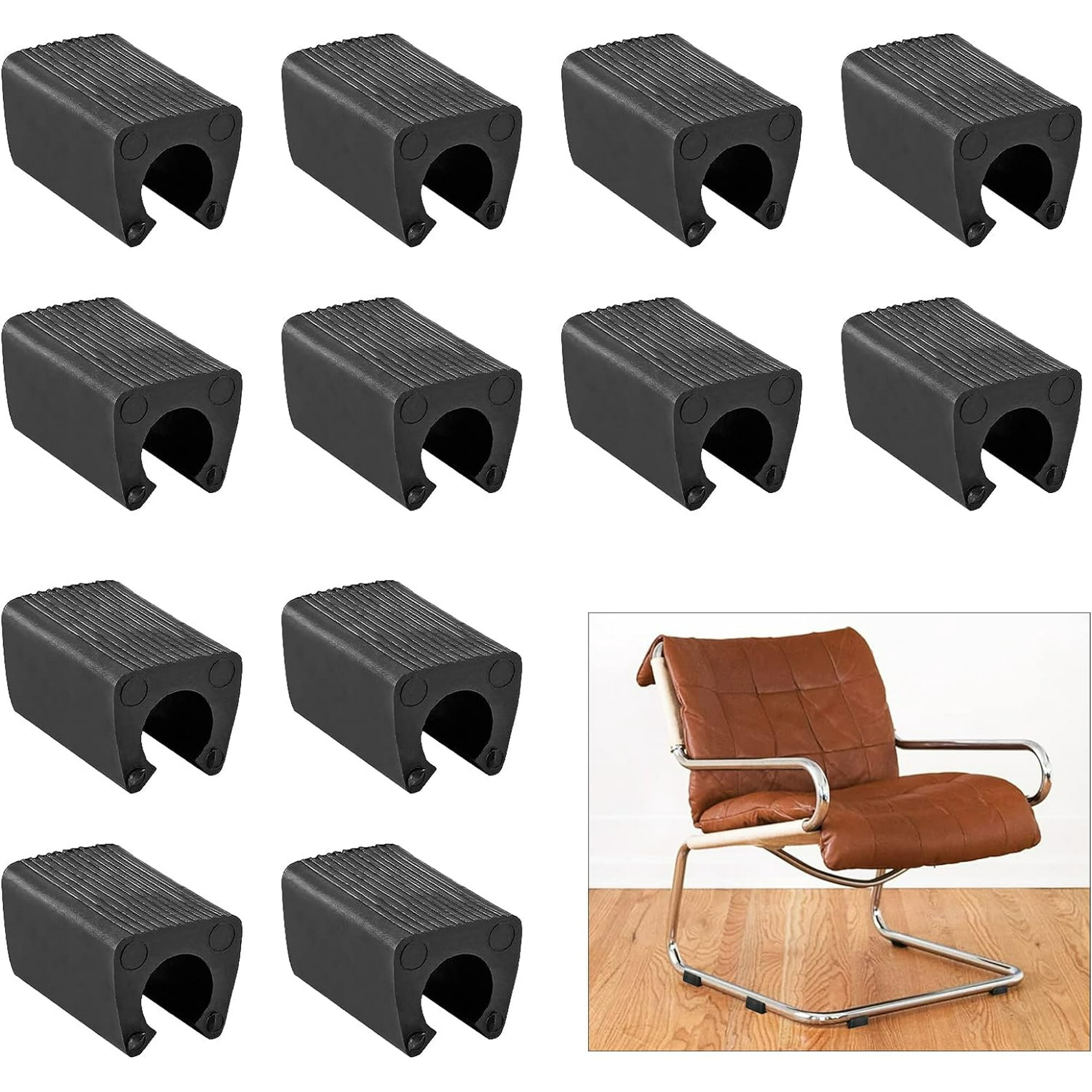 HAHDAXIA 20PCS Plastic Furniture Feet Protectors 12mm Plastic Cap Bar Stool Floor Protectors Rectangle Non Slip Leg Tips Oblong Chair Leg Caps Plastic Foot Pads Patio Chair Feet Covers Glid Walmart