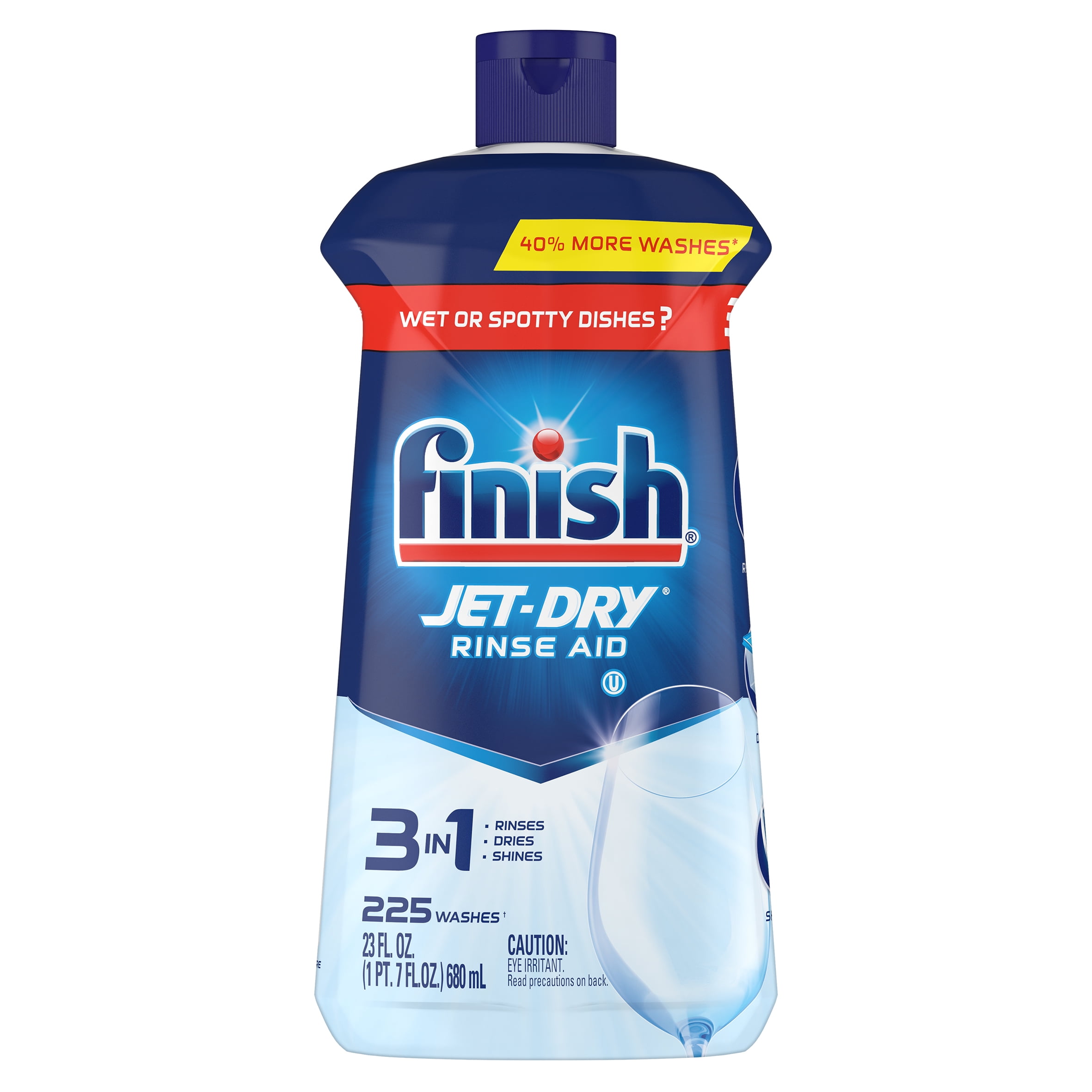 Finish Jet-Dry Rinse Aid, 23oz, Dishwasher Rinse Agent and Drying Agent
