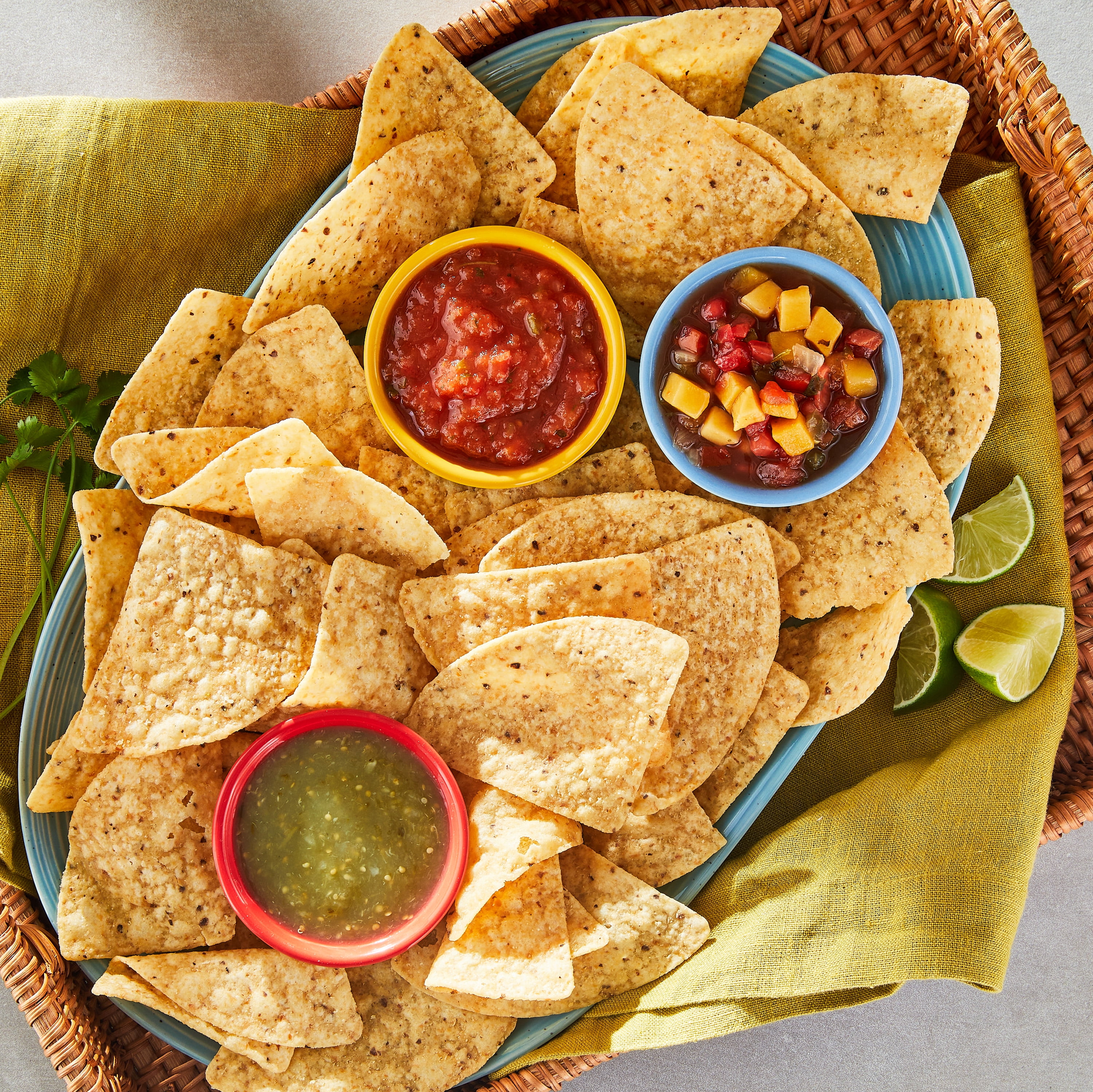 (3 pack) Great Value Restaurant Style Tortilla Chips Party Size, 17 oz