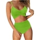 thumbnail image 1 of Trajes de baño para mujer, 2 piezas, estampado tropical hawaiano, camisola, sujetador y volantes, conjuntos de baño, ropa de playa Fridja  nalpqowj52383, 1 of 7