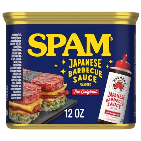 SPAM BACHAN'S Japanese BBQ Sauce Flavored, 12 oz Can