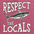 thumbnail image 6 of Wild Bobby Respect The Locals Save Our Oceans Shark Animal Lover Unisex Graphic Hoodie Sweatshirt, Vintage Heather Red, 3X-Large, 6 of 6