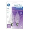 thumbnail image 2 of G E LIGHTING 66104 Candelabra Shaped Bulb, 25W, Clear, 2 of 2