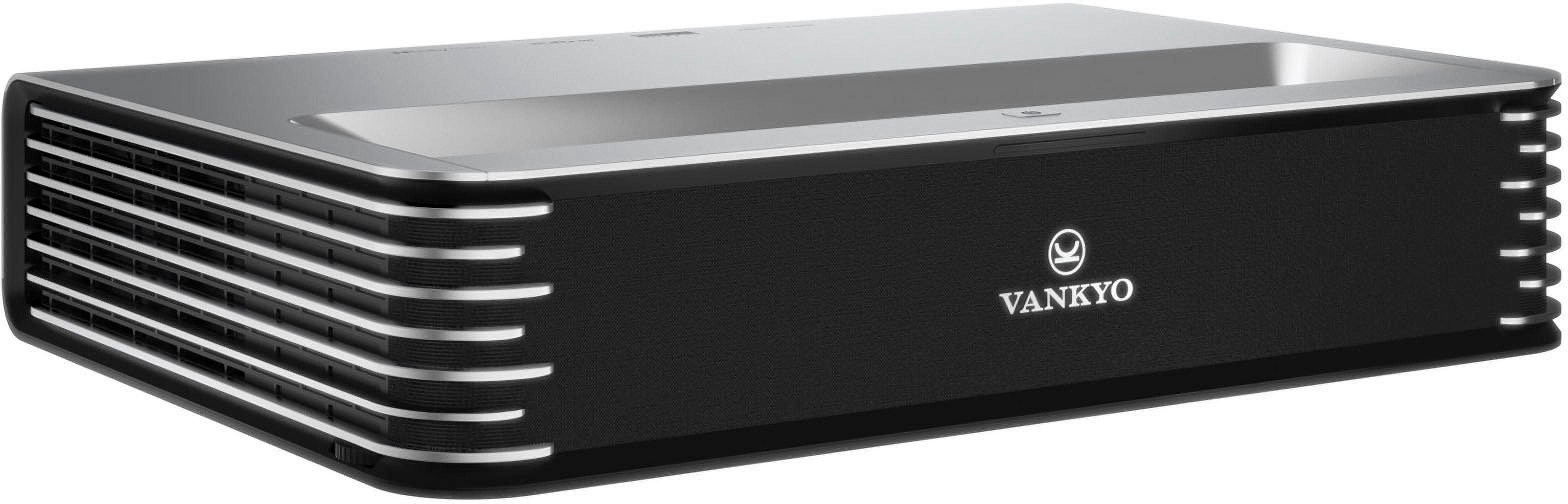 VANKYO Vista T4 4K UHD Smart Triple Laser Ultra Short Throw Projector, Dolby Sound, HDR10+, MEMC, 3D, UST Laser TV, Silver
