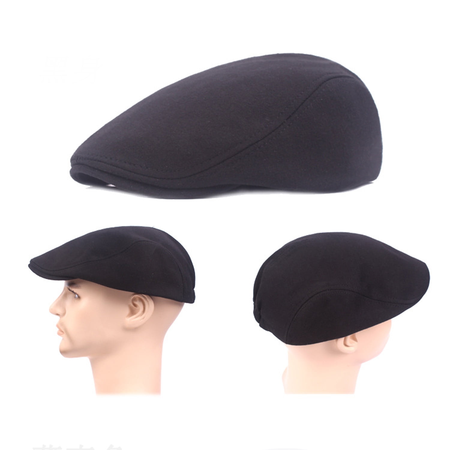 Men’s Flat Cap Golf Driving Sun Hat Newsboy Cap - Walmart.com