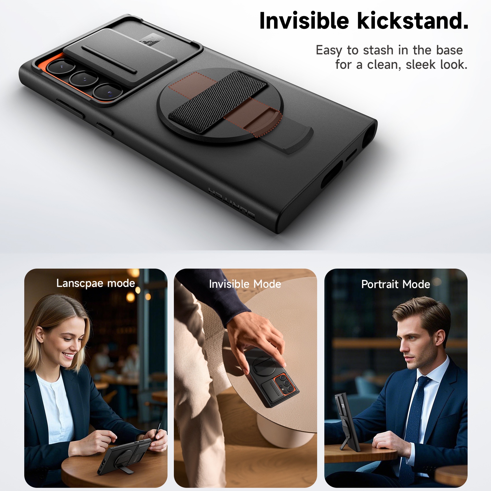 Suritch Samsung Galaxy S24 Ultra Case with 360° Grip Strap photo 5