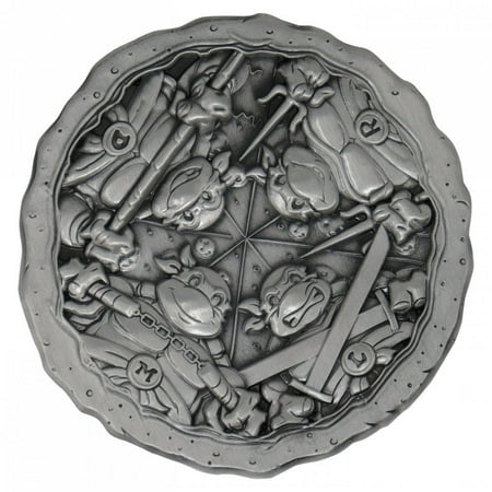 Teenage Mutant Ninja Turtles Pizza Limited Edition Embossed Metal Medallion