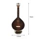 thumbnail image 3 of Adornos en miniatura de 1: 6 modelo de guitarra decorativos con soporte con caja decoración de escritorio de oficina en hogar para colección - marrón CUTICAT Decoraciones de instrumentos, 3 of 7