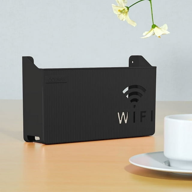 MesaSe Wireless Wifi Router Shelf Storage Box Wall Hanging ABS Organizer Box Bracket