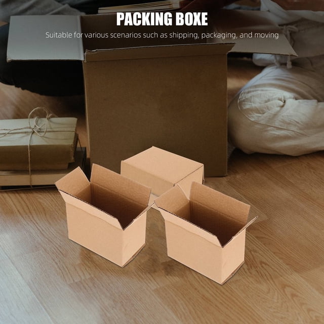 LEEYNEER 10pcs Shipping Boxes Small Cardboard Boxes Kraft Corrugated Boxes Mailer Shipping Mailer Small Mailing Packing Boxes For Packing Moving Mailing Storage