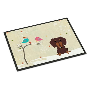 Merry Christmas Dachshund Door Mat - Walmart.com