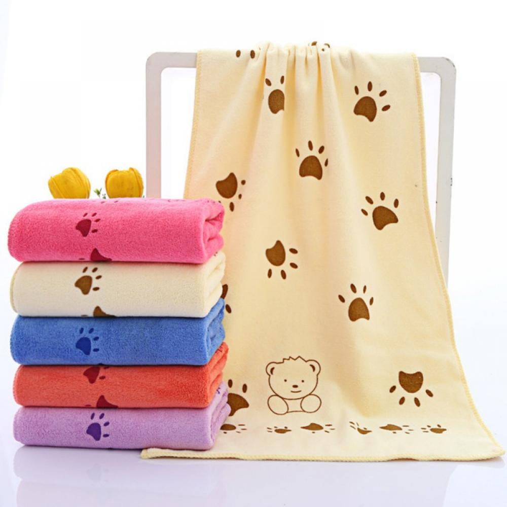 Cute Baby Cartoon Bath Towel Absorbent Drying Washcloth Cotton Toddlers