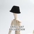 thumbnail image 3 of KAKOWELY Gorro de vestir para muñeca, adorable mini sombrero, accesorio para fotos, adorno de sombrero en miniatura, 3 of 5