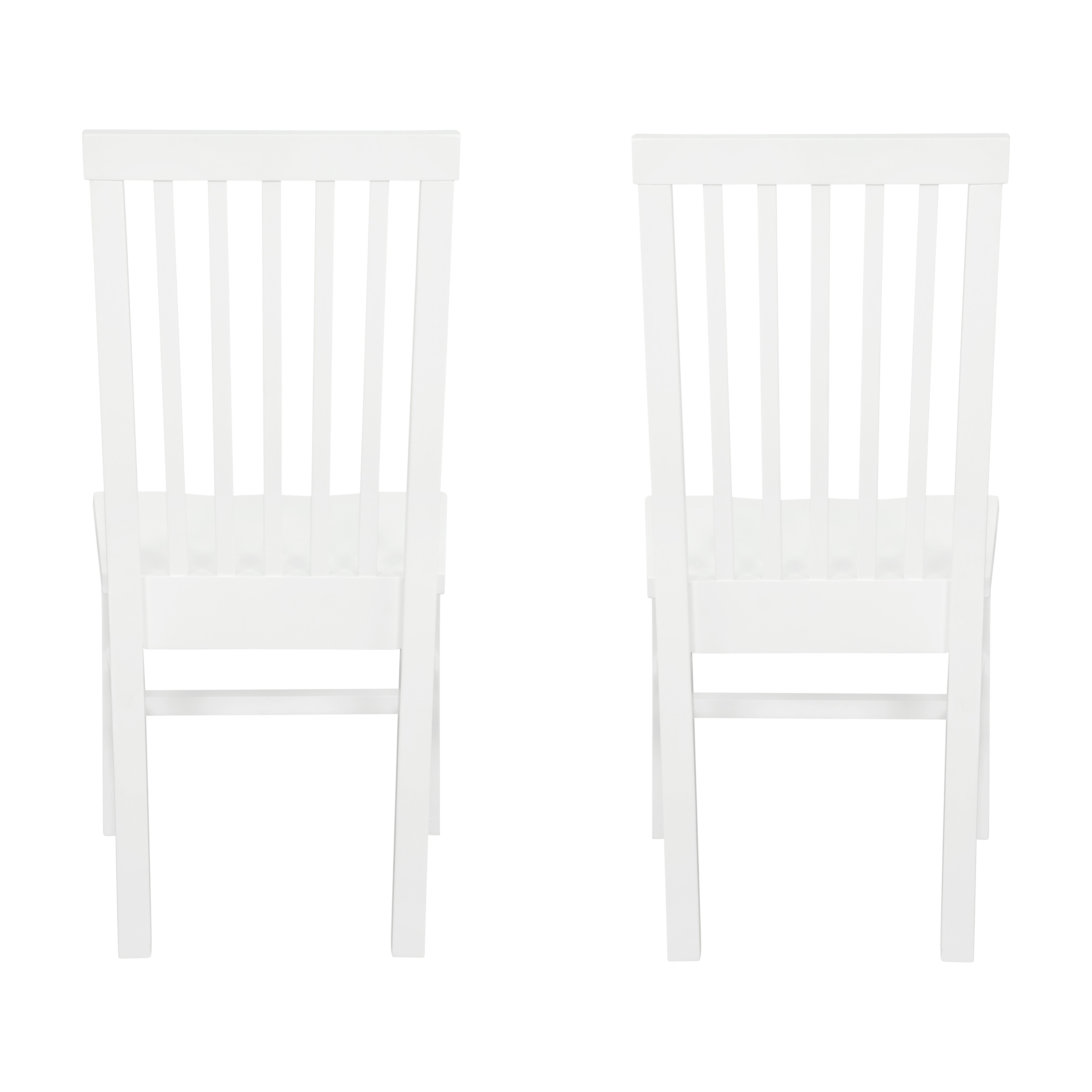 Linon Percival Indoor Wood Dining Side Chair, Set of 2, White
