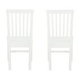 thumbnail image 6 of Linon Percival Indoor Wood Dining Side Chair, Set of 2, White, 6 of 9