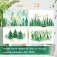 thumbnail image 3 of 32 Pack Thank You Cards with Envelopes Stickers Assortment Foil Gold Thank You Note Card 4 Design Rustic Forest Thank You Greeting Cards for Wedding Graduation Birthday Baby Shower, 3 of 7