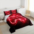 thumbnail image 3 of Homewish Chic Red Gamepad Queen Comforter Set for Boys, Futuristic Game Console Bedding Sets, Nature Lightning Reversible Bedding Comforter Set, Breathable Home Decor, 3-Piece, 3 of 8