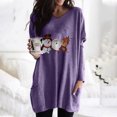 thumbnail image 2 of Mujeres moda cuello redondo Navidad manga larga Tops blusa pulóver sudadera Fridja  FKASFK2025, 2 of 4