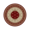 thumbnail image 3 of Concord Global 63108 9 ft. 3 in. x 12 ft. 6 in. Jewel F. Lys Medallion - Red, 3 of 5