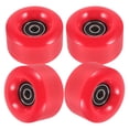 thumbnail image 1 of SASABAXI 4 Pcs Patins à Roulettes Rouges Pu avec Roues Lumineuses pour Patinage, 1 of 8
