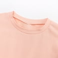 thumbnail image 5 of YUGYXL Toddler kids Summer Outfits Solid Color Cotton 2 Piece Sets Casual Loose Round Neck Short Sleeve Tshirt Match Soft Comfy Shorts Best Gift for Girl Pink,4-5 Years, 5 of 9