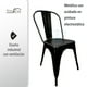 thumbnail image 5 of Juego de 2 sillas de jardín Stay Elit apilables 18 Pulgadas Altura del Asiento metal Capacidad de Peso 150 kg Color negro, 5 of 6