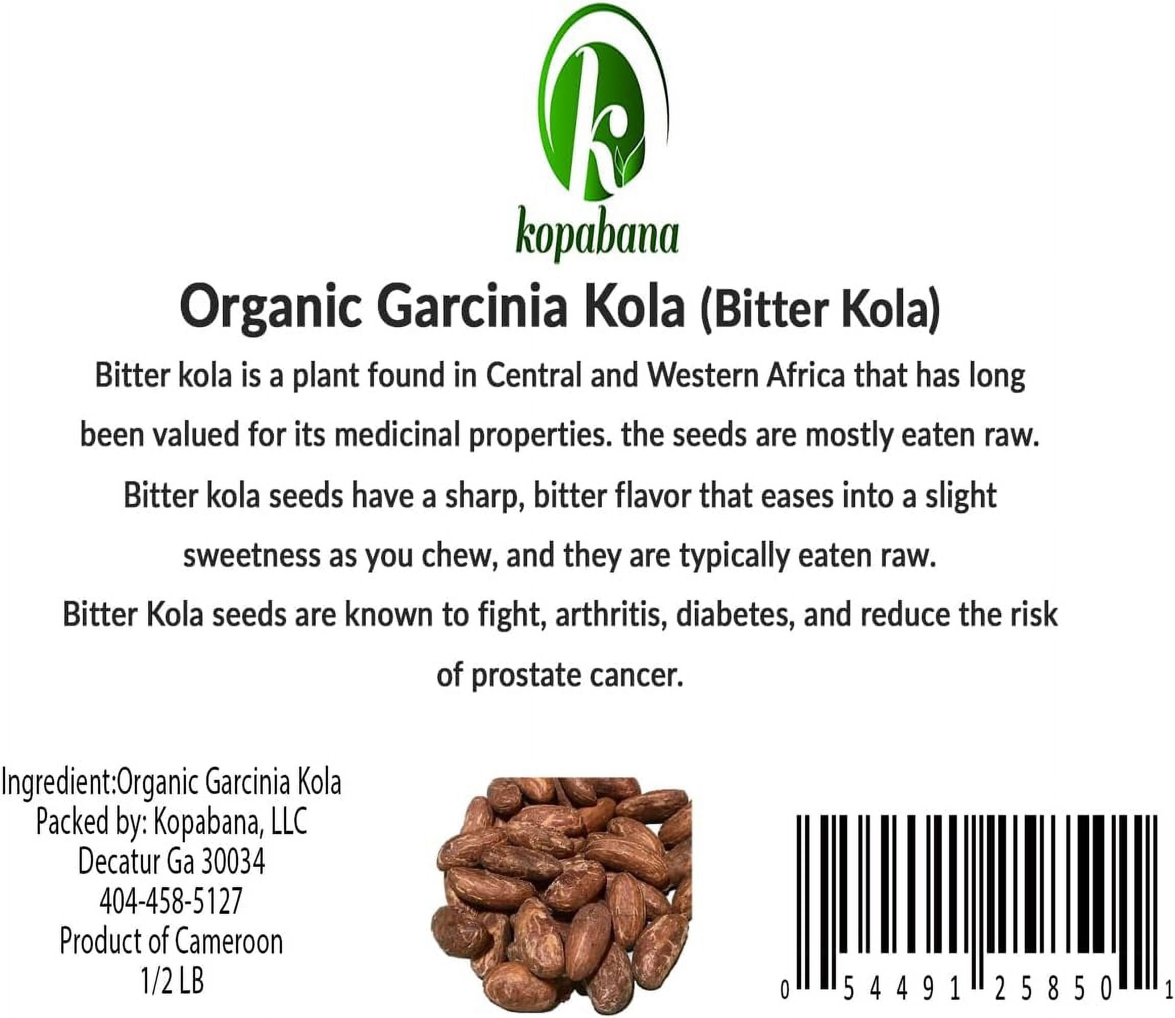 Organic Garcinia Kola/Bitter Kola Nuts 1/2LB