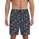 thumbnail image 1 of Balery Spaceships And Stars In Outer Space Pantalones cortos de pijama de punto de algodón para hombre con cinturilla y bolsillos-Large, 1 of 6