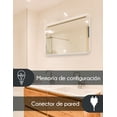 thumbnail image 4 of RED VELVET Espejo Inteligente de Baño Rectangular con Luz LED | Control Táctil, Montaje en Pared, Diseño Moderno y Elegante, 4 of 7