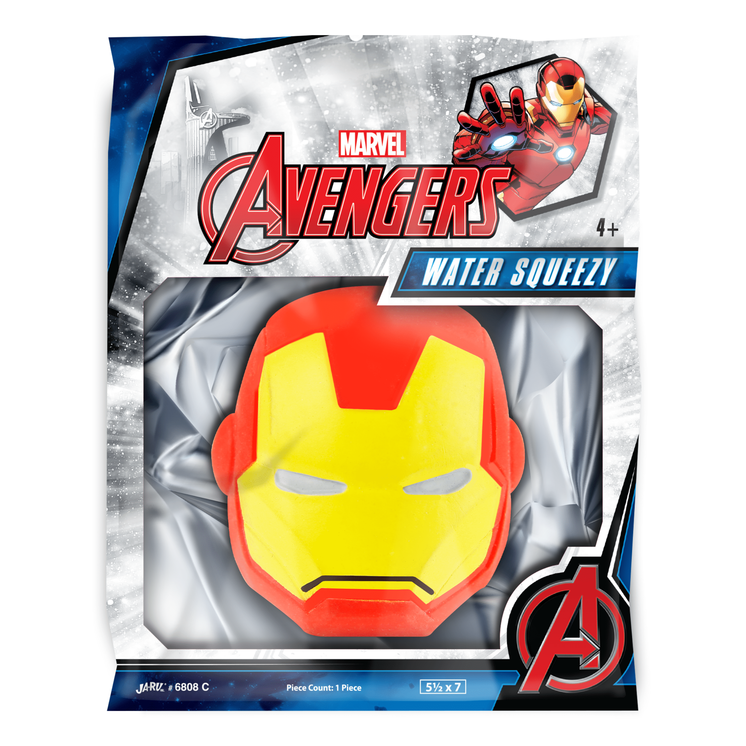 Ja-Ru Marvel Avengers Water Squeezy Ball-Styles Vary-Sold Separately 1 Piece Novelty Toy for all ages