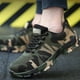thumbnail image 2 of Qarigey 2 uds zapatos de seguridad de goma para hombre-punta de acero transpirable y duradero trabajo antideslizante y antiabrasión camuflaje Calzado camuflaje 44.1, 2 of 6