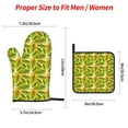 thumbnail image 2 of Cauagu Autumn Harvest Cartoon Corn Print Oven Mitts and Pot Holders 4 pcs Set,Extra Thicken Long Kitchen Oven Glove Potholders BBQ Gloves-Oven Mitts and Pot Holders(11 Inch), 2 of 6